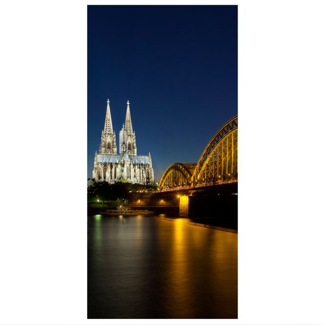Raumteiler - Köln bei Nacht 250x120cm