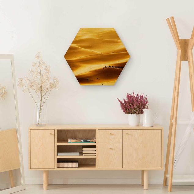 Moderne Holzbilder Golden Dunes