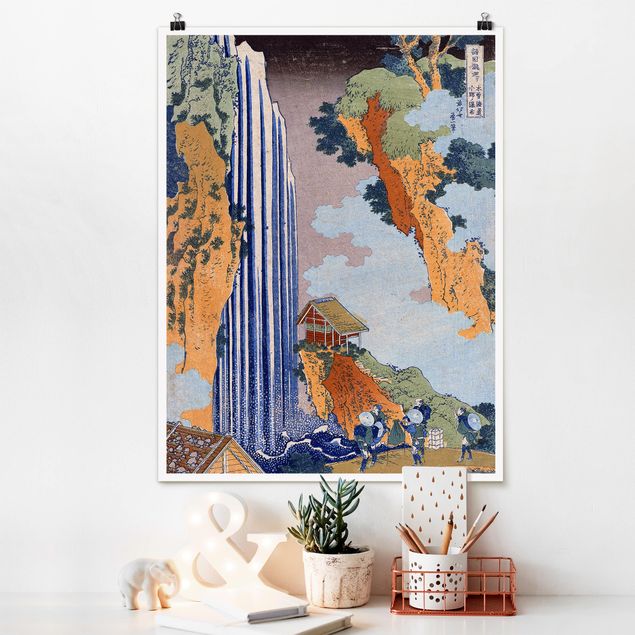 Poster Kunstdruck Katsushika Hokusai - Ono Wasserfall