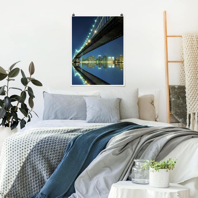 Poster bestellen Abstract Manhattan Bridge