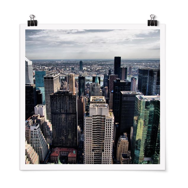 Poster - Mitten in New York - Quadrat 1:1