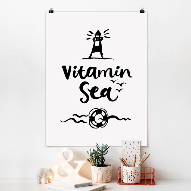 Sprüche Poster Vitamin Sea