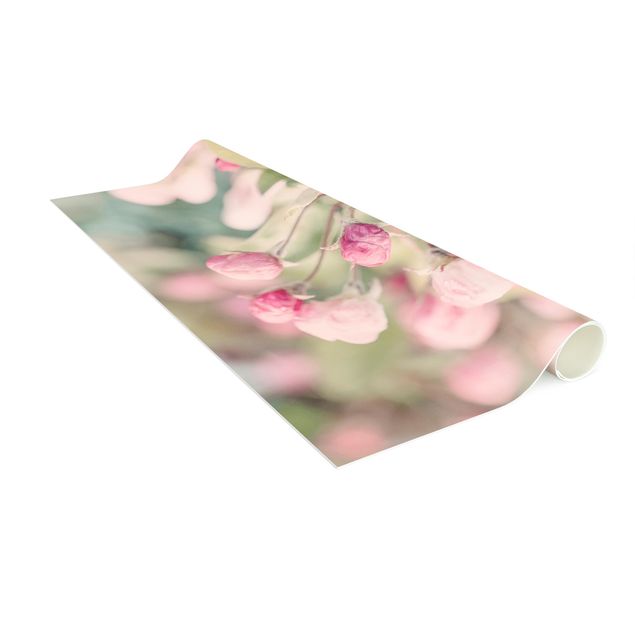 Teppich modern Apfelblüte Bokeh rosa