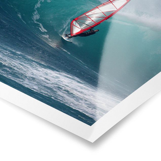 Poster - The Surfer - Quadrat 1:1