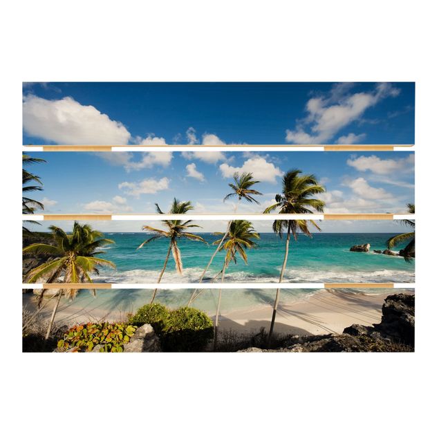 Holzbilder Beach of Barbados