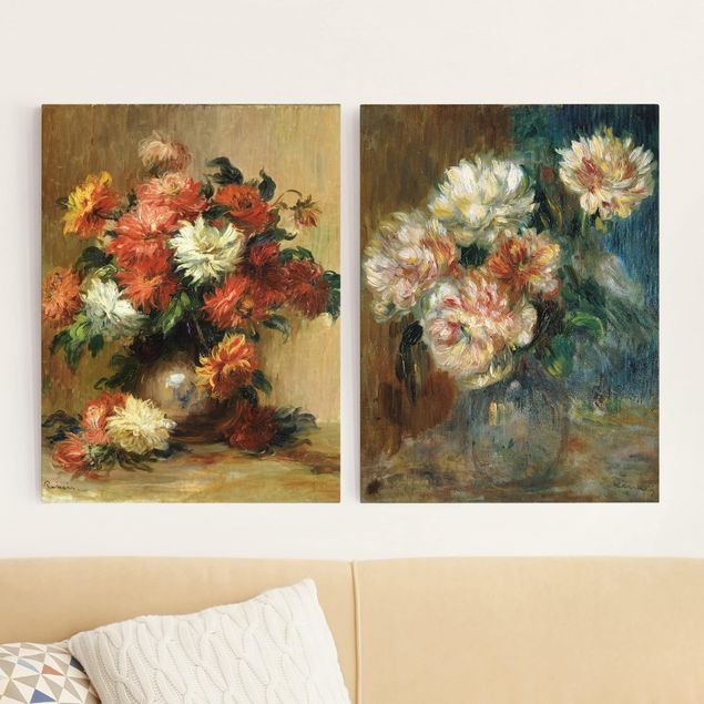 Wandbilder XXL Auguste Renoir - Blumenvasen