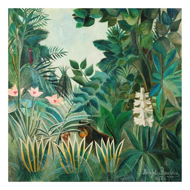 Alu Dibond Bilder Henri Rousseau - Dschungel am Äquator