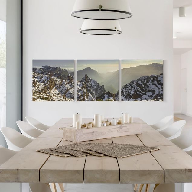 Moderne Leinwandbilder Wohnzimmer Berge in La Palma