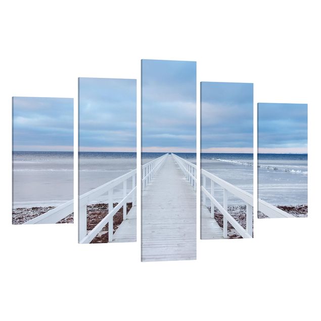 Leinwandbilder Wohnzimmer modern Brücke in Schweden
