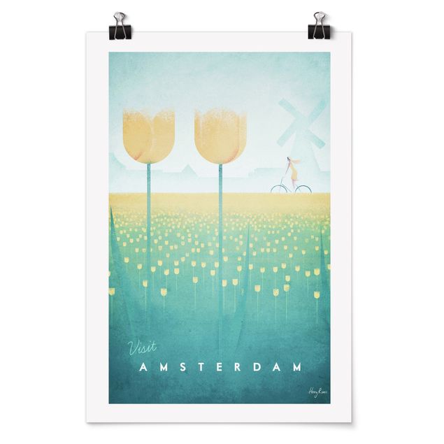Vintage Poster Reiseposter - Amsterdam