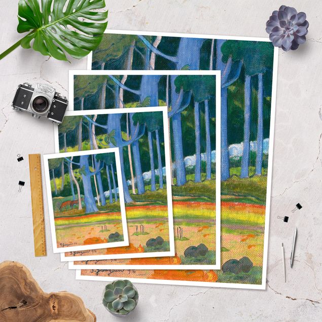 Kunstdrucke Paul Gauguin - Waldlandschaft