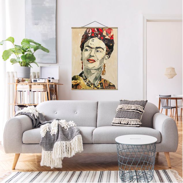 Stoffbilder Frida Kahlo - Collage No.2