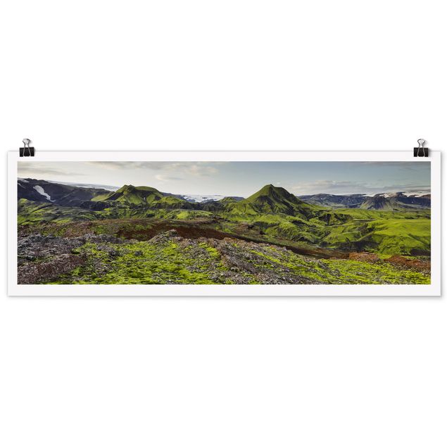 Poster - Rjupnafell Island - Panorama Querformat