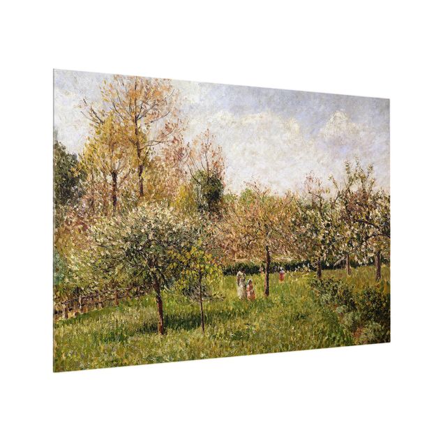 Spritzschutz Glas magnetisch Camille Pissarro - Frühling in Eragny
