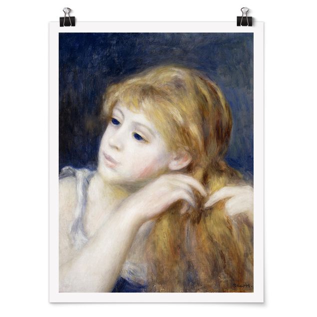 Schöne Wandbilder Auguste Renoir - Kopf eines Mädchens