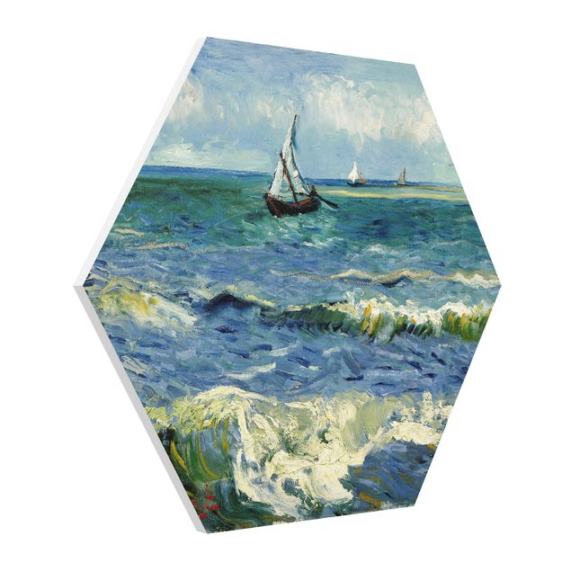 Foto auf Hartschaumplatte Vincent van Gogh - Seelandschaft
