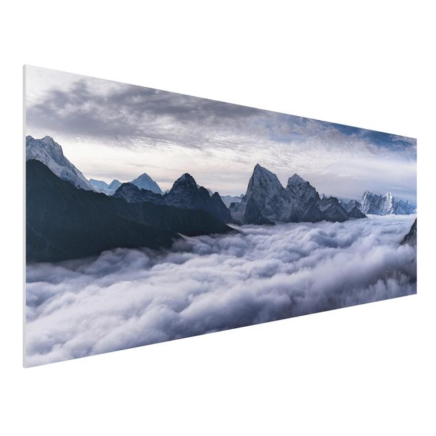 Foto auf Hartschaumplatte Wolkenmeer im Himalaya