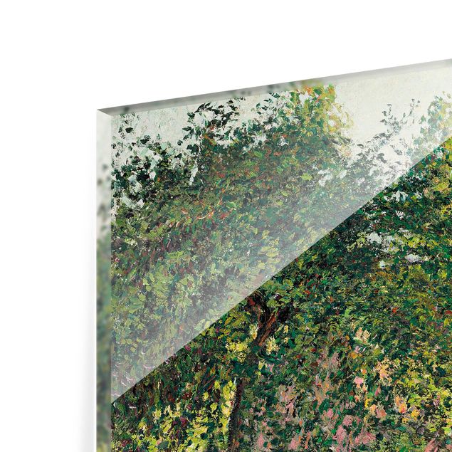 Küchenrückwand Glas Wald Camille Pissarro - Apfelbäume