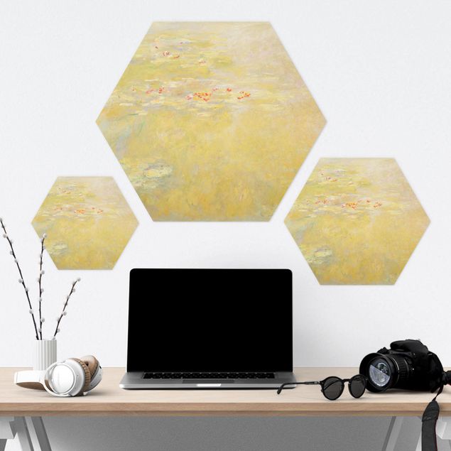 Hexagon Bild Forex - Claude Monet - Seerosenteich