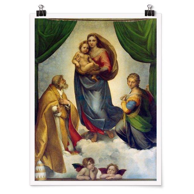 Wandbilder Raffael - Die Sixtinische Madonna