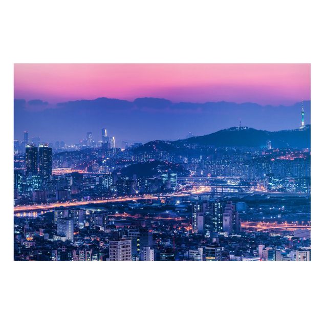 Magnettafel Skyline Skyline von Seoul