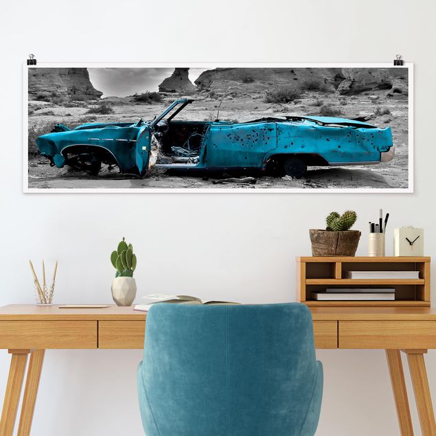 Natur Poster Türkiser Cadillac
