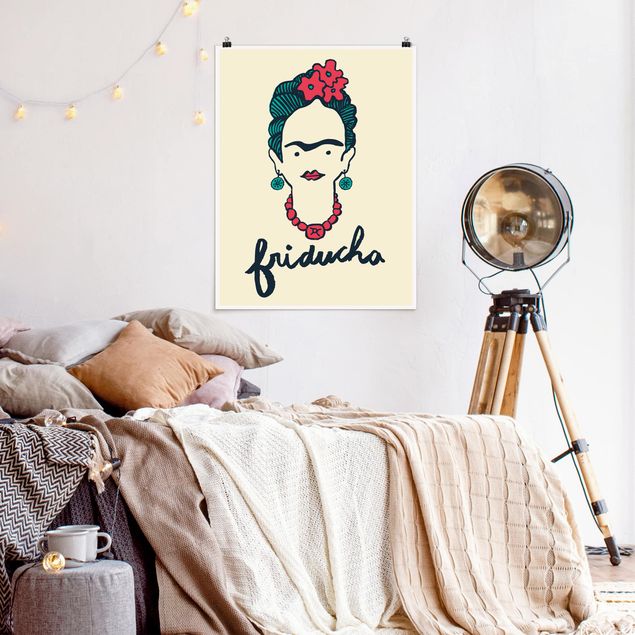 Poster mit Sprüchen Frida Kahlo - Friducha