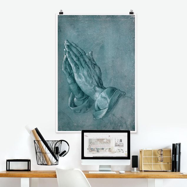 Poster Illustration Albrecht Dürer - Studie zu Betende Hände