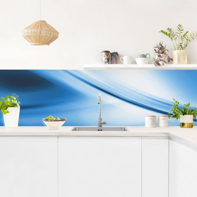 Küchenrückwand abstrakt Deep Blue Heaven