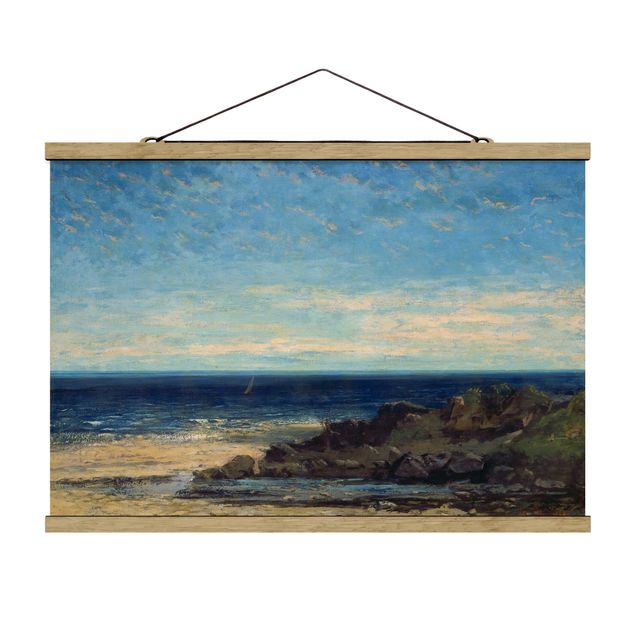 Wandbilder Kunstdruck Gustave Courbet - Blaues Meer