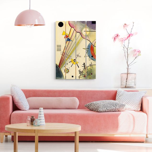 Holzbilder modern Wassily Kandinsky - Deutliche Verbindung
