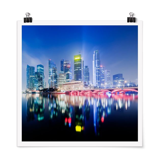 Poster - Colourful Singapore - Quadrat 1:1