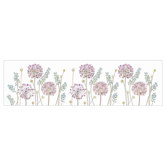 Spritzschutz Weiß Allium Illustration I