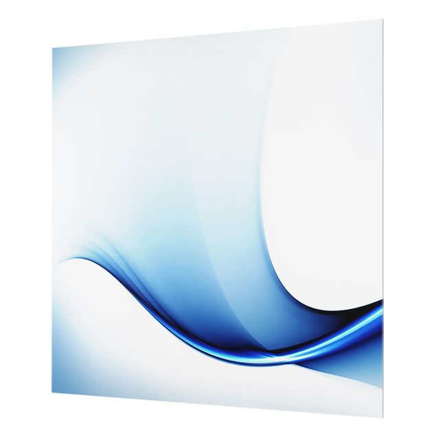 Glas Spritzschutz - Blaue Wandlung - Quadrat - 1:1