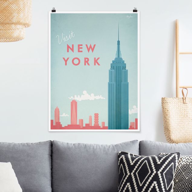 Poster Illustration Reiseposter - New York