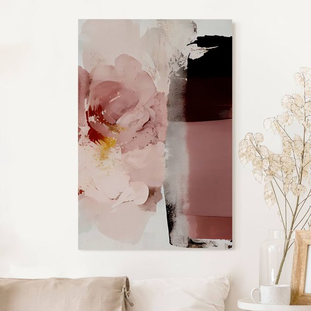 Schöne Wandbilder Abstrakte Blume Rosa