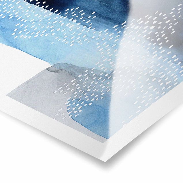 Poster - Abstrakter Wasserfall - Quadrat 1:1