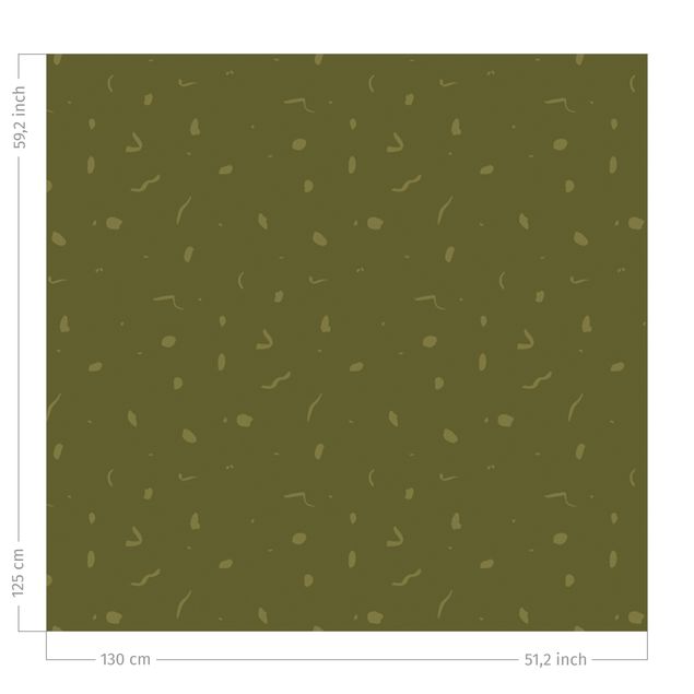 Vorhänge Muster Abstraktes Monochrom Muster - Olive Grün