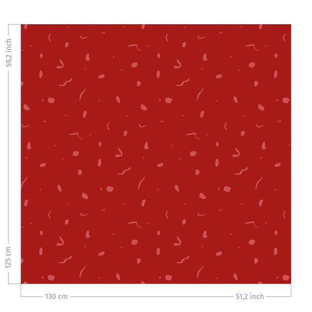 Vorhang Muster Abstraktes Monochrom Muster - Rot