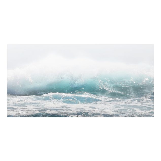 Spritzschutz Glas - Große Welle Hawaii - Querformat 2:1