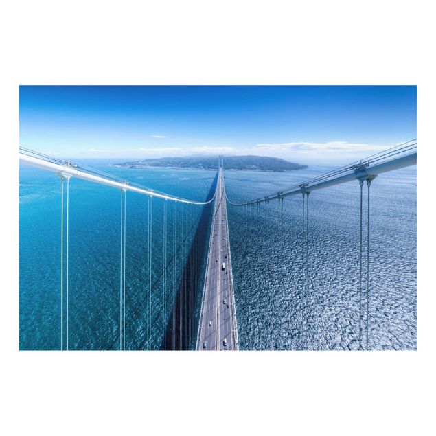 Spritzschutz Glas - Brücke zur Insel - Querformat - 3:2