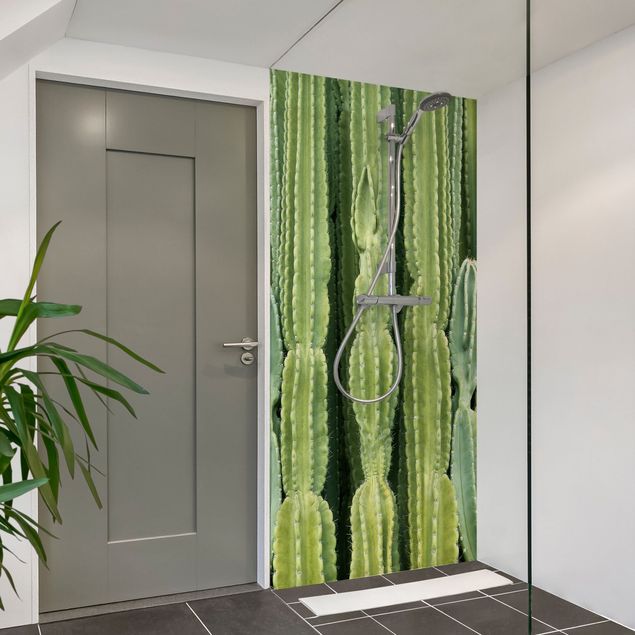 Duschrückwand Grün Kaktus Wand