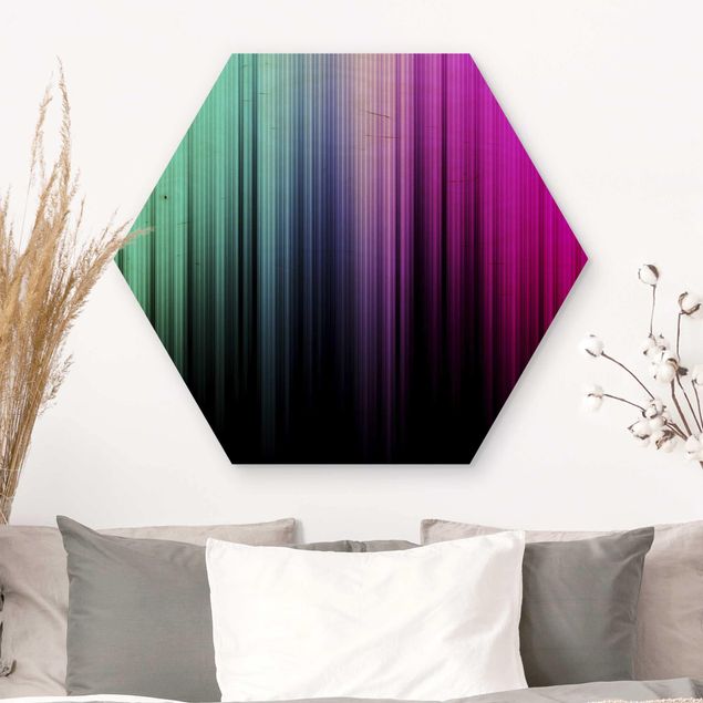 Moderne Holzbilder Rainbow Display