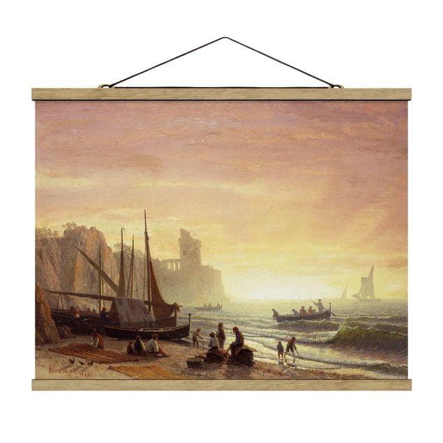 Stoffbilder Albert Bierstadt - Fischereiflotte