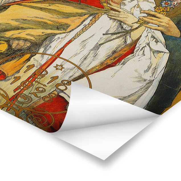 Kunstkopie Alfons Mucha - Plakat Tschechoslowakischen Republik