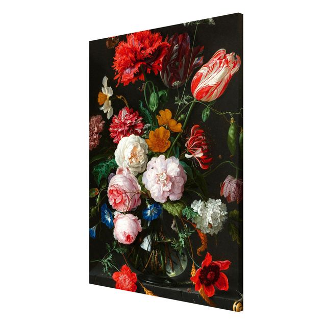 Magnettafel Blumen Jan Davidsz de Heem - Stillleben mit Blumen in einer Glasvase