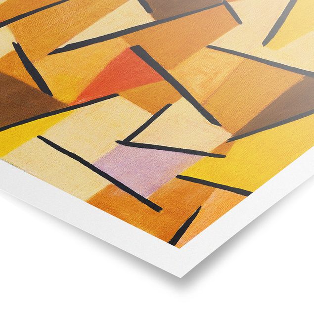 Poster abstrakte Kunst Paul Klee - Harmonisierter Kampf