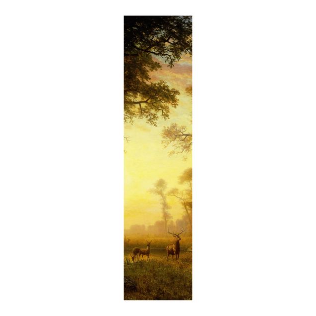 Schiebegardinen mit Motiv 3-teilig Albert Bierstadt - Sonnenbeschienene Lichtung