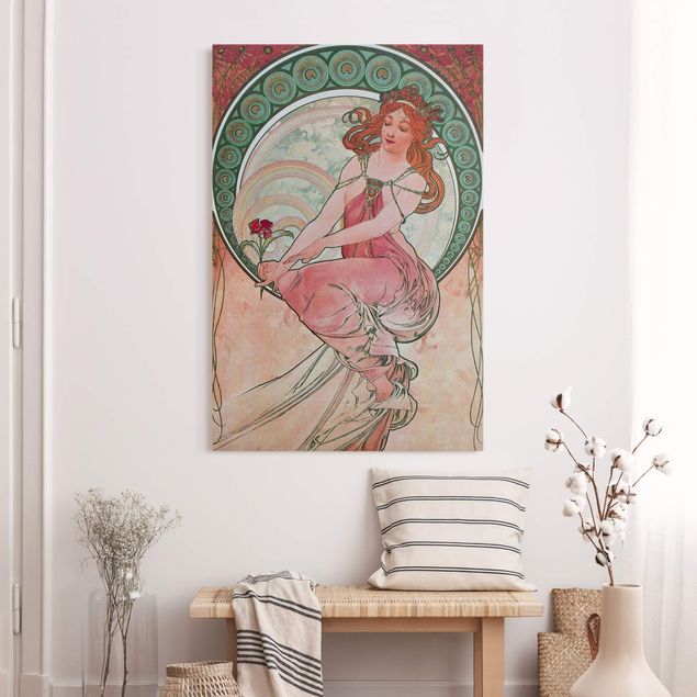 Wandbilder Alfons Mucha - Vier Künste - Die Malerei