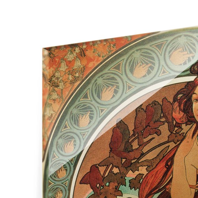 Wandbilder Kunstdruck Alfons Mucha - Vier Künste - Die Musik